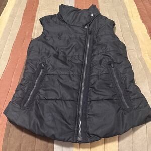 REI Down Puff Vest Black Full Zip-Up Women's XS